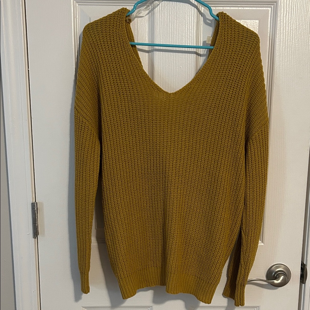 Francescas Mustard Yellow Women's Sweater
